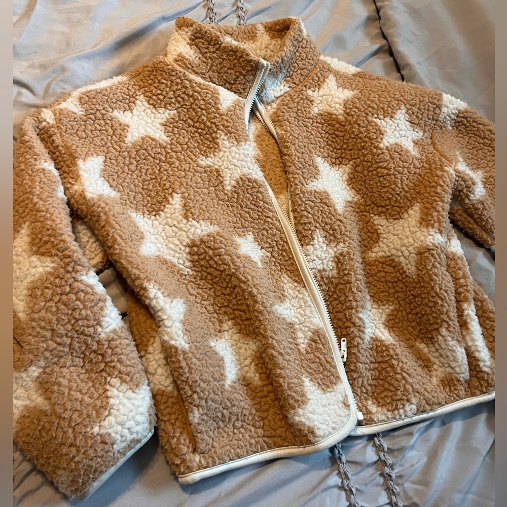 Girls ⭐️ Old Navy Sherpa Cropped Jacket 10/12
